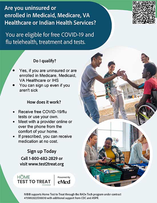 Free COVID tests for uninsured, Medicaid, Medicare, VA or Indian Health services